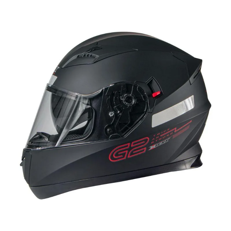 Capacete Texx G2 Solido Preto/vermelho 61