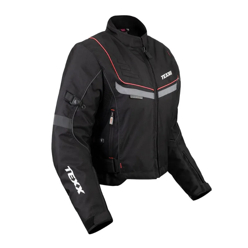 Jaqueta Texx New Strike V2 Ld Feminina Preta E Vermelha 4Xl