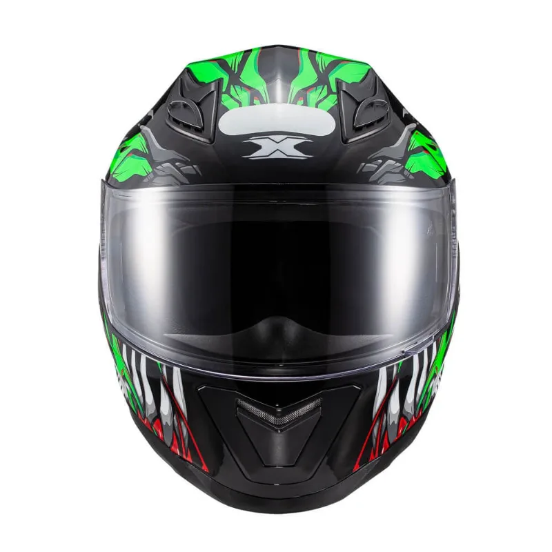 Capacete Texx Hawk - Alien Verde Preto 58