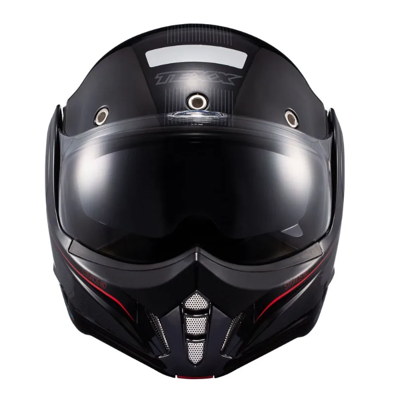 Capacete Texx Stratos 180 Journey Preto / Azul / Vermelho 62