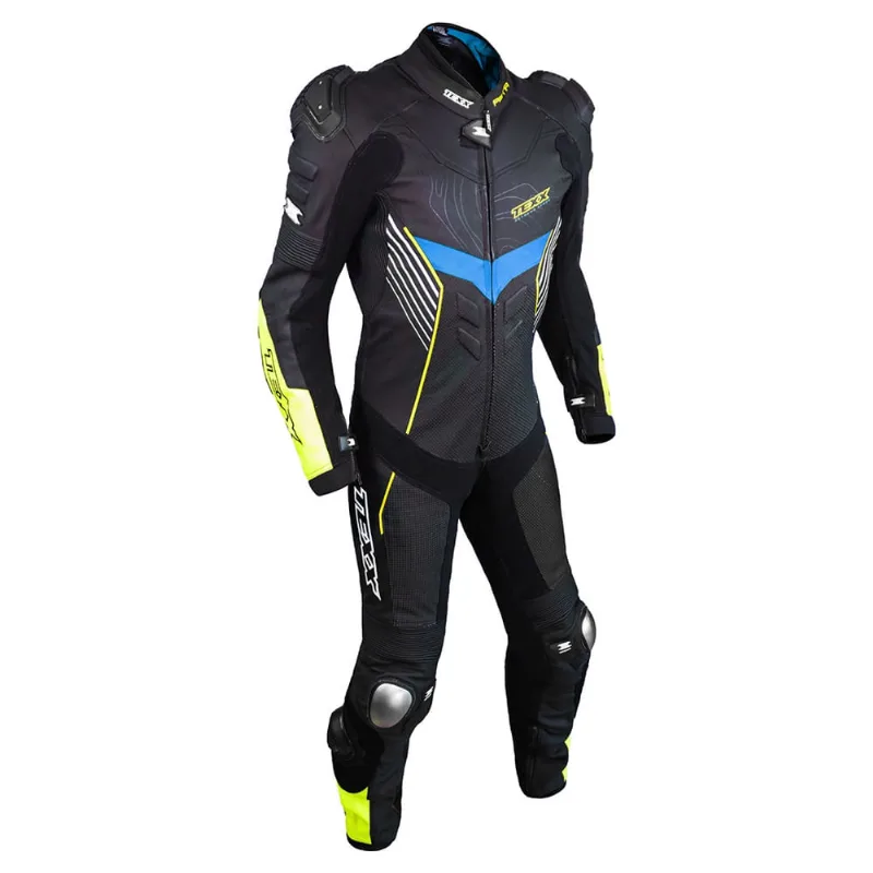Macacao Texx 1 Peca Pista Preto Azul E Verde S - 48