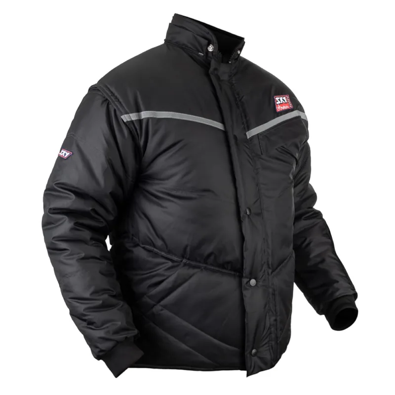Jaqueta Moto Motociclista Sky America Masculina Preta Frio Bolso Impermeavel Touca Manga E Removivel - Texx - Vestuário