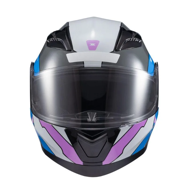 Capacete Texx Escamot Gladiator V3 Reisen Azul Rosa Branc 54
