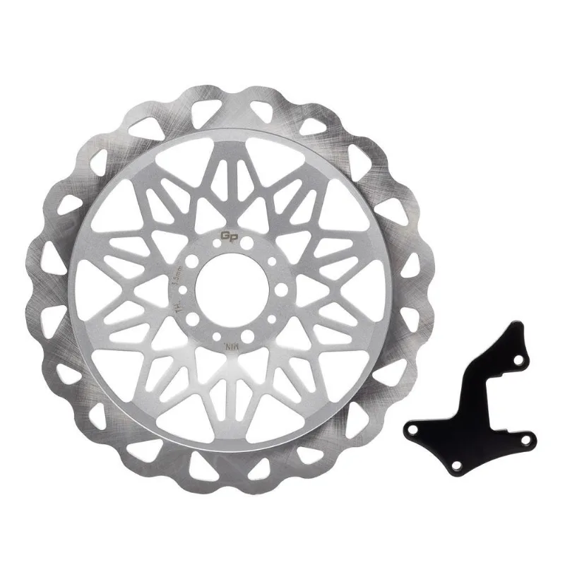 Disco Freio Dianteiro Gp7 Cg 150 04/08 Prata 320Mm Oversize