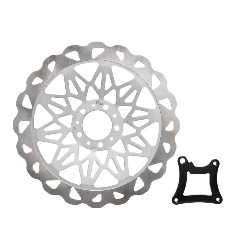 Disco Freio Dianteiro Gp7 Cg 150 09/15 Prata 320mm Oversize F016