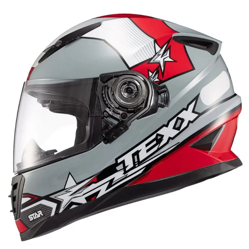 Capacete Texx Fechado Wing Superstar Cinza 60 (MP)