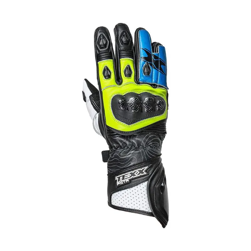 Luvas Texx Pista V2 Azul Verd Xl F016