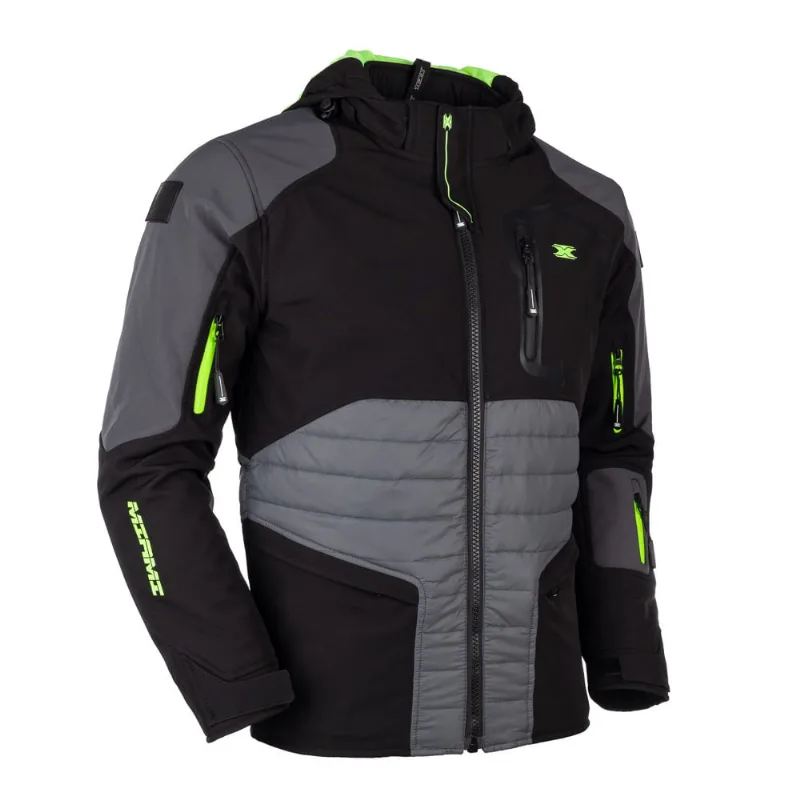 Jaqueta Texx Miami Cinza Preta Verde