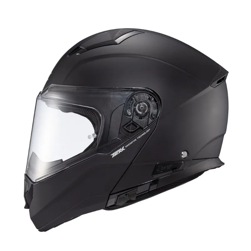 Capacete Texx Escamoteável Kratos Sólido Preto Fosco 61 (MP)