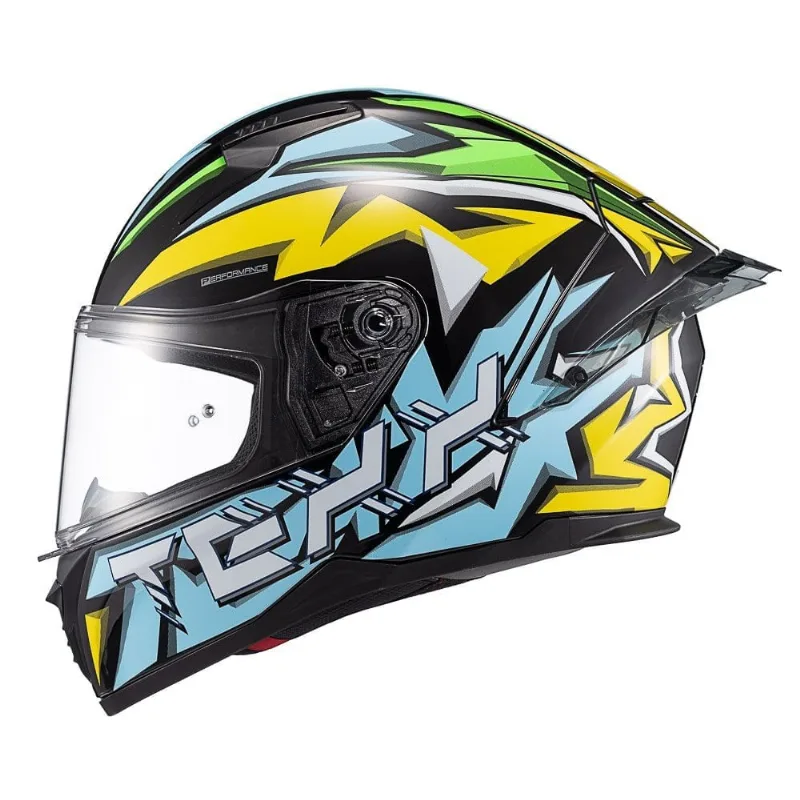 Capacete Texx Raptor Genesis Azul E Branco 60 (MP)