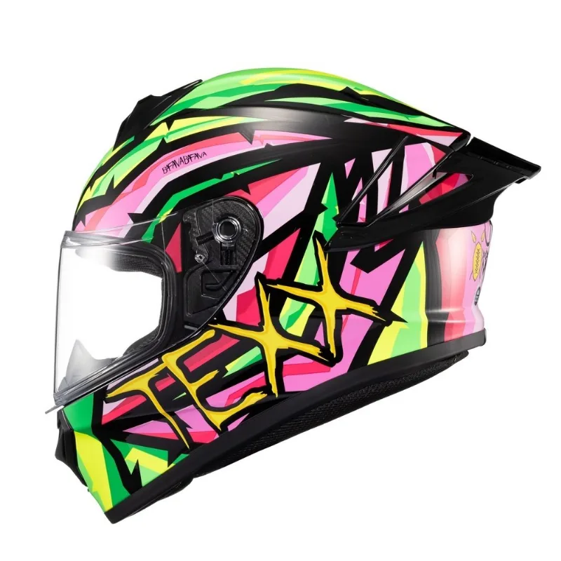Capacete Texx Spihe Maasai Verde E Rosa 58 (MP)