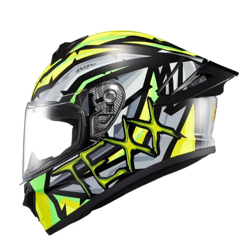 Capacete Texx Spihe Maasai Cinza E Verde 58 (MP)