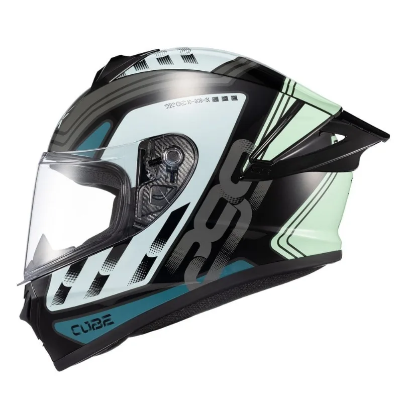 Capacete Texx Spihe Cube Azul E Verde 58 (MP)