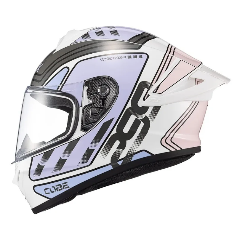 Capacete Texx Spihe Cube Lilás E Branco 62 (MP)