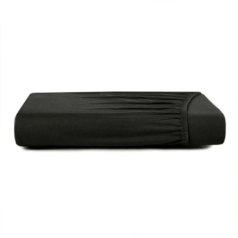 Lençol Com Elástico Solteiro King Altenburg Malha Fio Penteado Preto Primitivo - Altenburg - Cama, Mesa E Banho