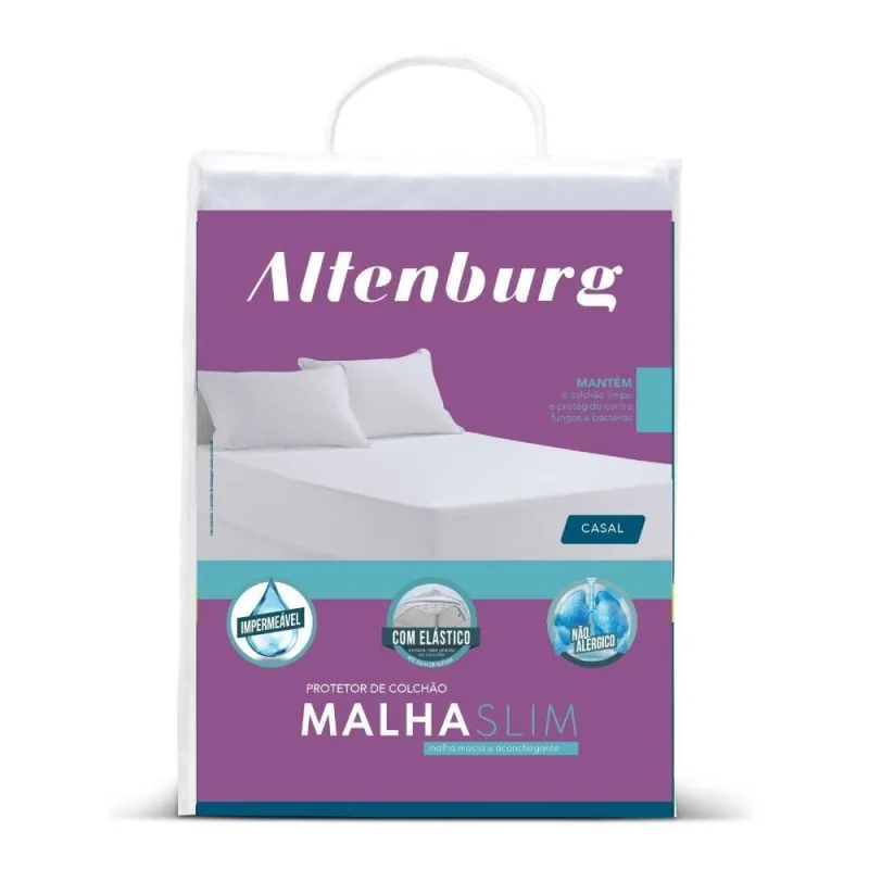 Protetor de Colchão Malha Slim 100% Poliéster Queen Branco Altenburg - Altenburg - Agro
