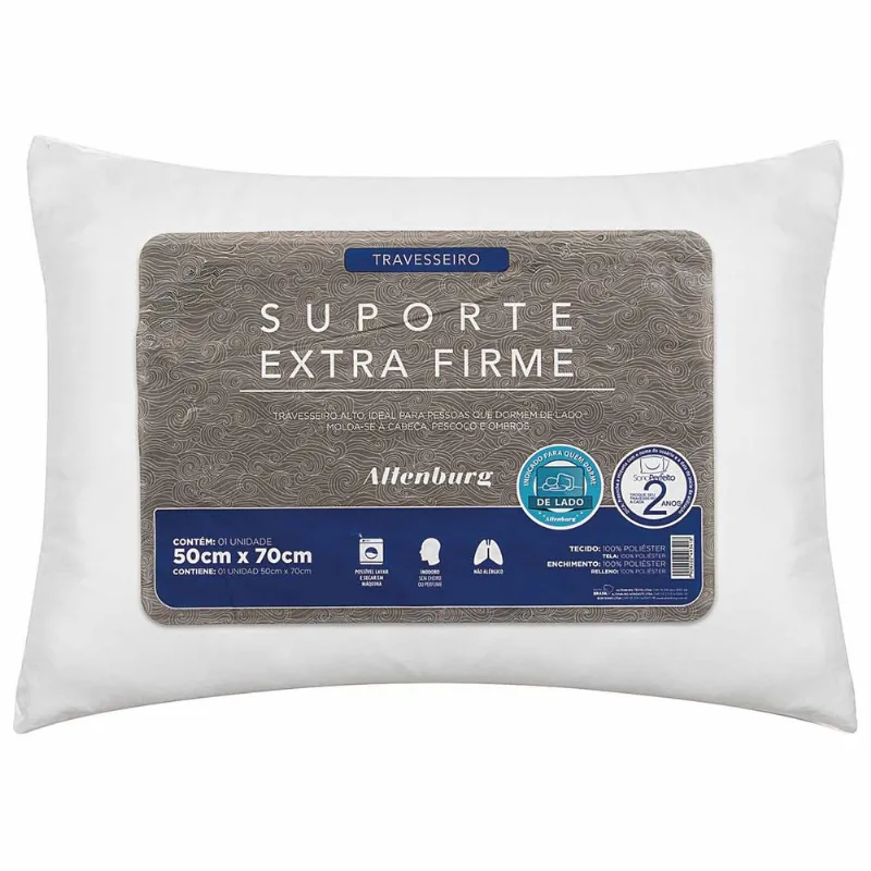 Travesseiro Extrafirme Microfibra Altenburg 50x70cm