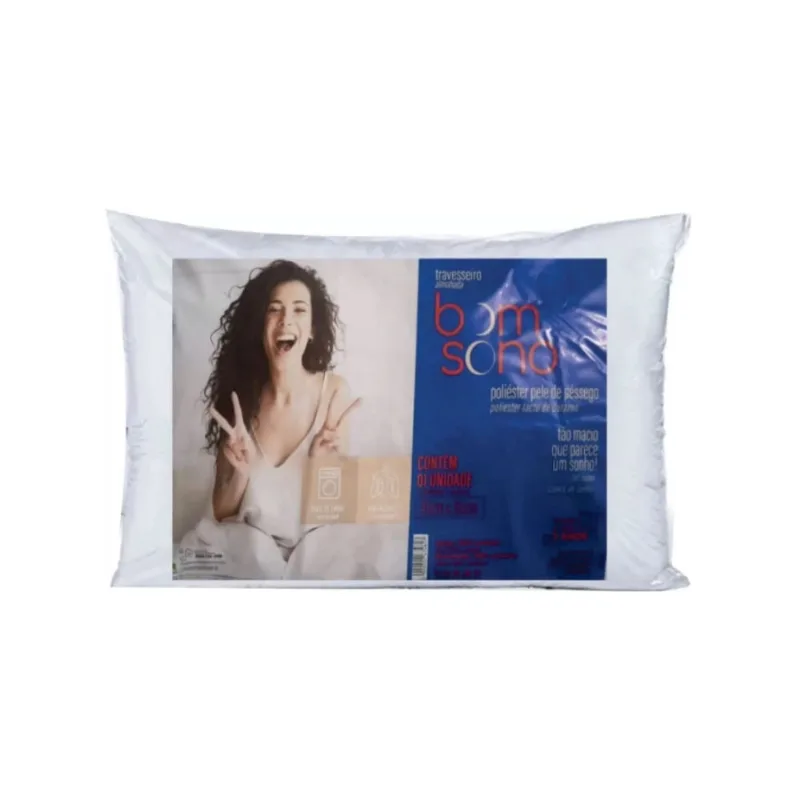 Travesseiro Altenburg Bom Sono Fibra Branco 45cm x 65cm - Altenburg