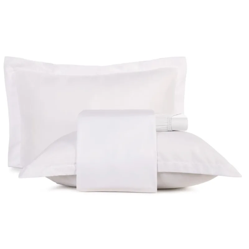 Jogo de Cama 4 Peças Toque Acetinado Branco Altenburg Queen - Altenburg