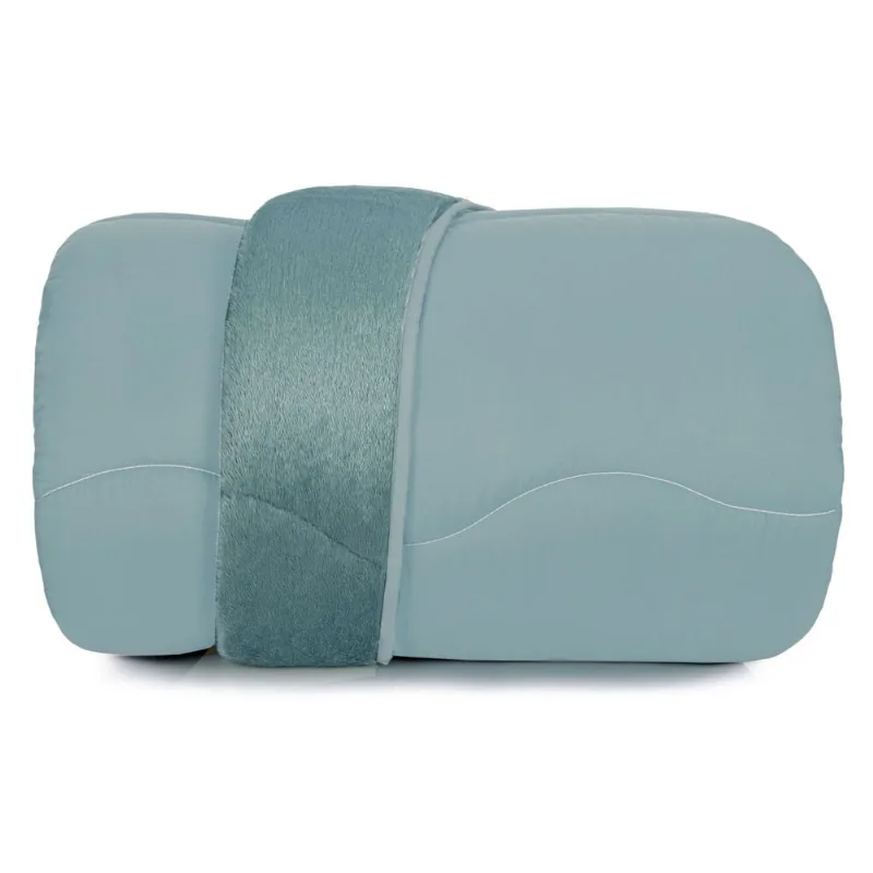 Edredom Blend Confort Plush Sherpa Queen - Azul Mosaic - Altenburg - Altenburg