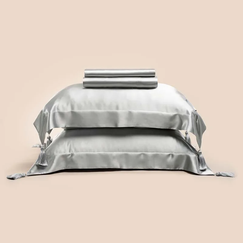 Jogo de Cama King Altenburg Haus Seda Mulberry Cinza