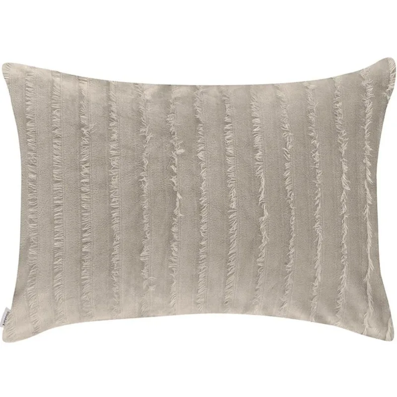 Porta Travesseiro Blend Luxo Boho 100% Poliéster 50x70cm Altenburg Cinza Dove - Altenburg