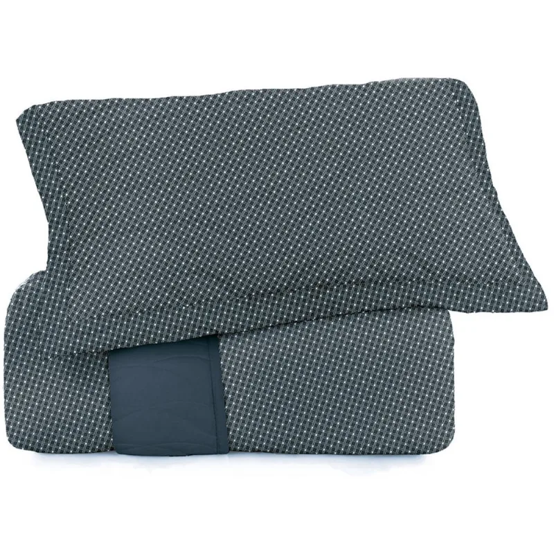 Kit Colcha Solteiro Altenburg Toque Acetinado Slim 2 Peças Azul - Altenburg