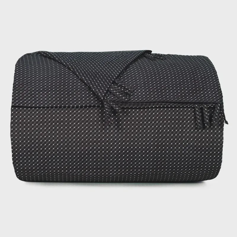 Capa de Edredom Casal Altenburg Toque Acetinado Slim Preto - Altenburg - Cama, Mesa E Banho