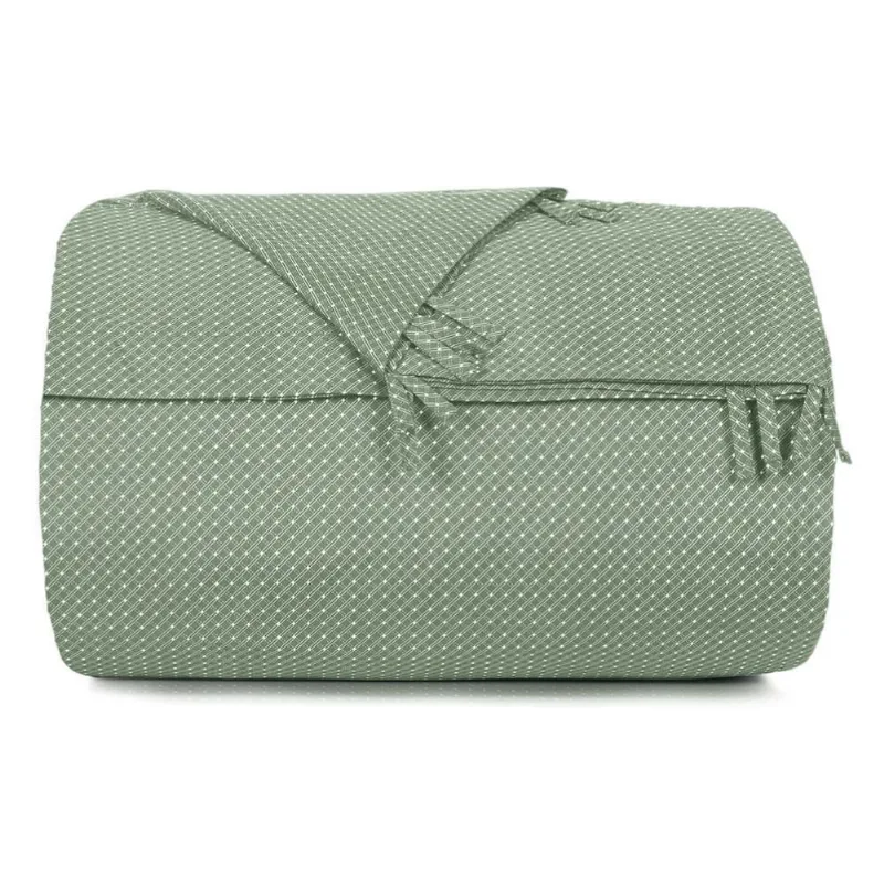 Capa de Edredom Queen Altenburg Toque Acetinado Slim Verde