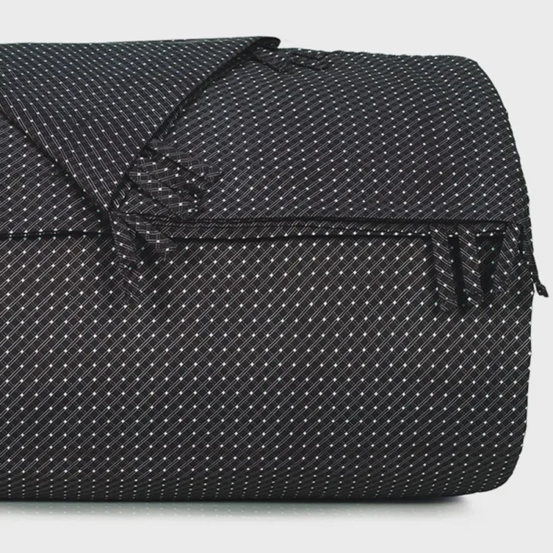 Capa de Edredom Solteiro Altenburg Toque Acetinado Slim Preto - Altenburg