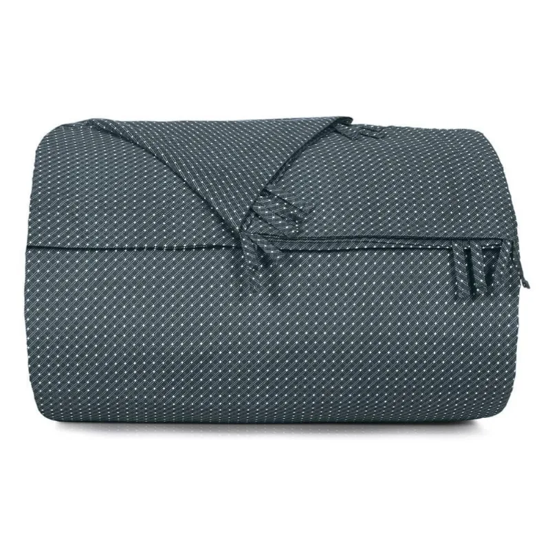 Capa de Edredom Solteiro Altenburg Toque Acetinado Slim Azul - Altenburg