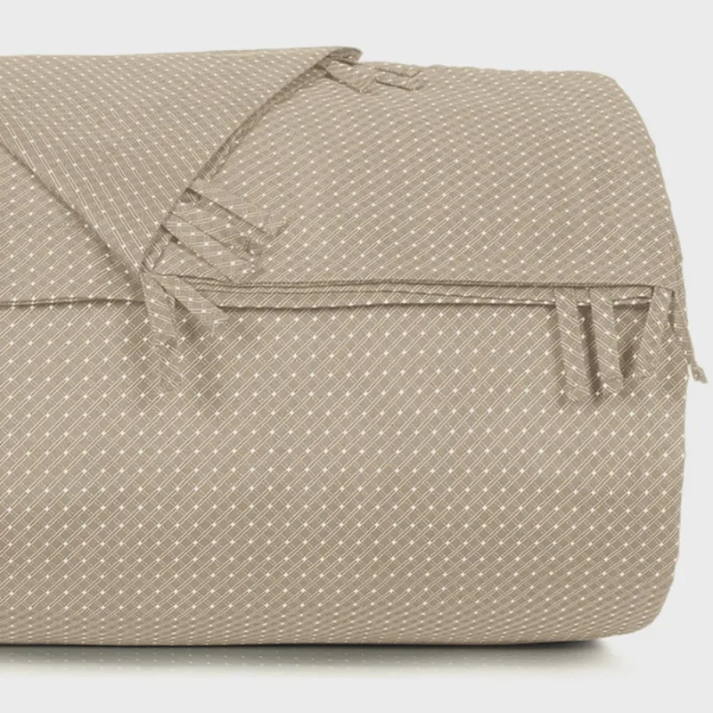 Capa de Edredom King Altenburg Toque Acetinado Slim Bege - Altenburg - Cama, Mesa E Banho