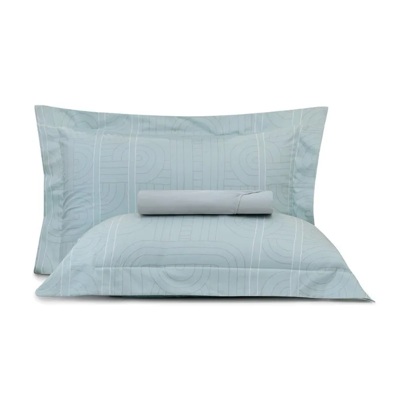 Jogo de Cama Casal 3 peças Altenburg Algodão Lux 200 Fios Ocean Line - Altenburg