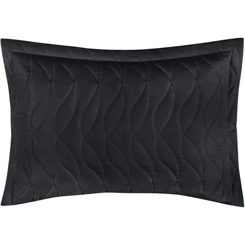 Porta Travesseiro Altenburg Toque Acetinado 100% Poliéster 50x70cm Preto