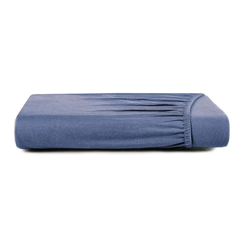 Lençol Com Elástico Queen Altenburg Cetim 300 Fios Azul - Altenburg - Cama, Mesa E Banho
