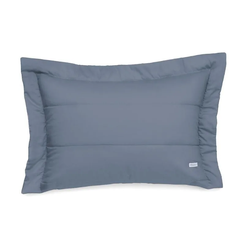 Porta Travesseiro Altenburg Cetim 300 Fios 50cm X 70cm Azul
