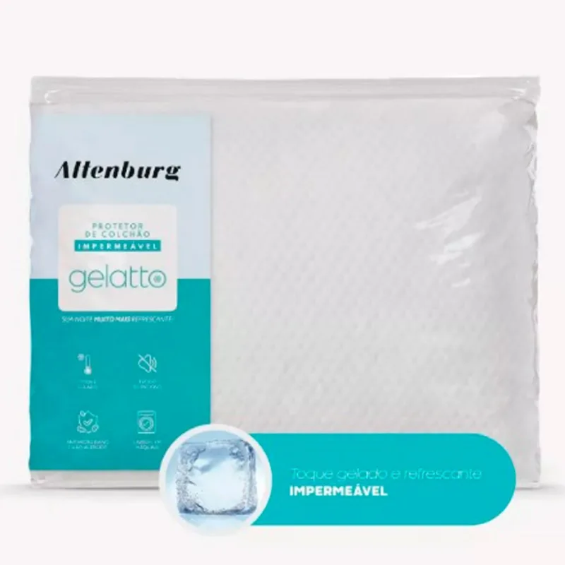 Protetor De Colchão Queen Impermeável Altenburg Gelatto Branco (MP)