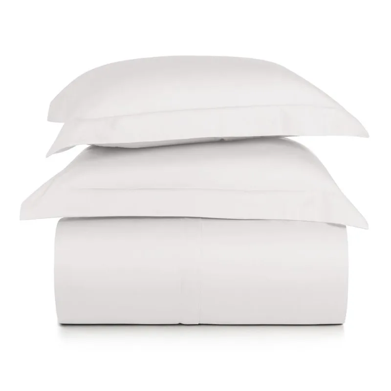 Jogo de Duvet King 3 Peças Altenburg Algodão Lux 200 Fios Branco