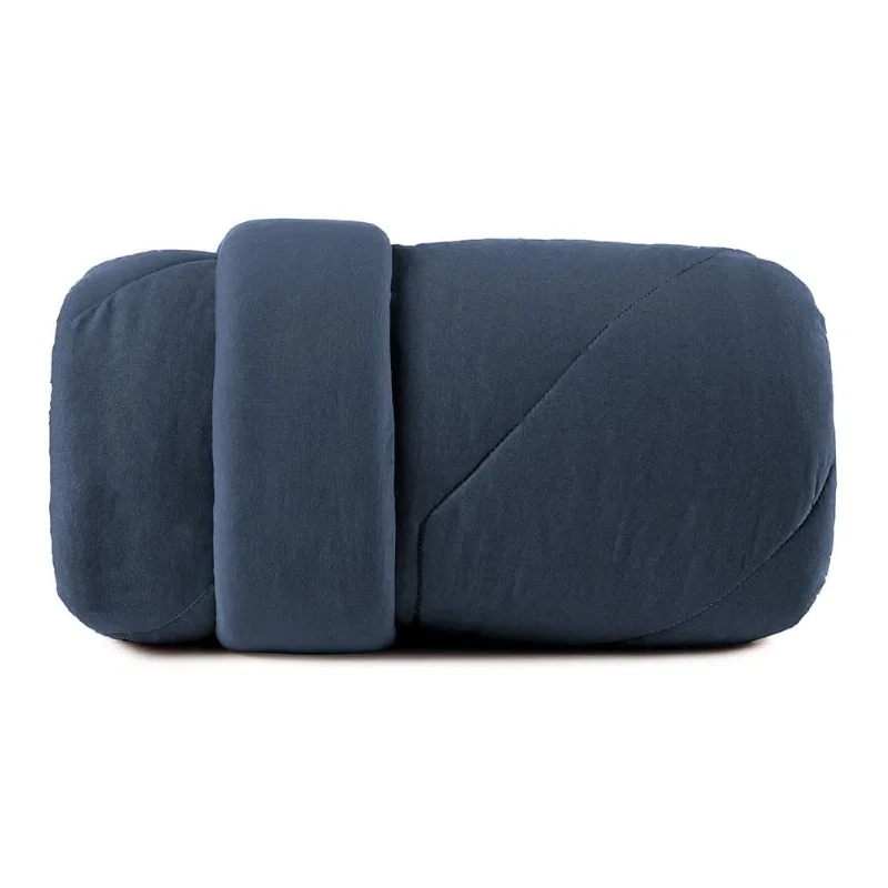 Edredom Queen Altenburg Malha Fio Penteado Azul Minimal