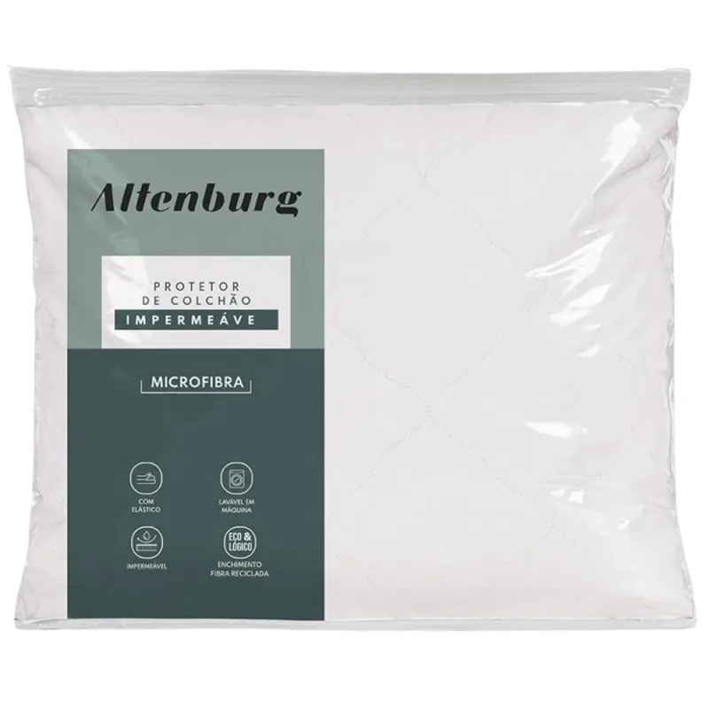 Protetor de Colchão Impermeável Casal Altenburg Microfibra - Altenburg - Cama, Mesa E Banho