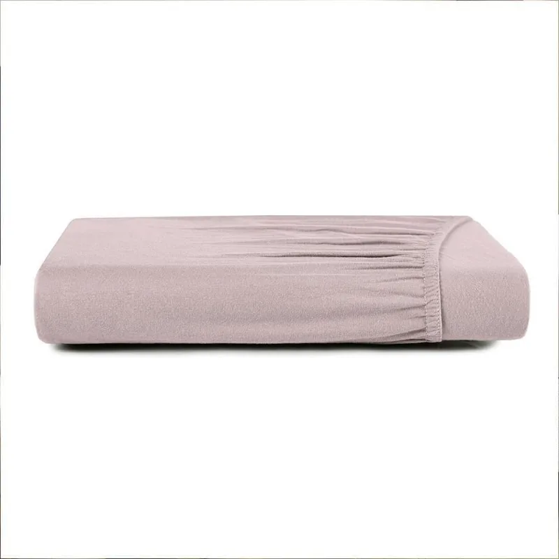 Lençol Com Elástico Solteiro King Altenburg Malha Fio Penteado Rosê Natural - Altenburg - Cama, Mesa E Banho