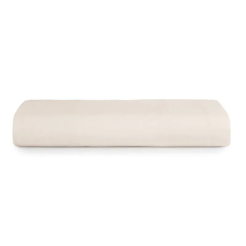 Lençol Com Elástico Casal Altenburg Algodão Lux 200 Fios Bege Delavé