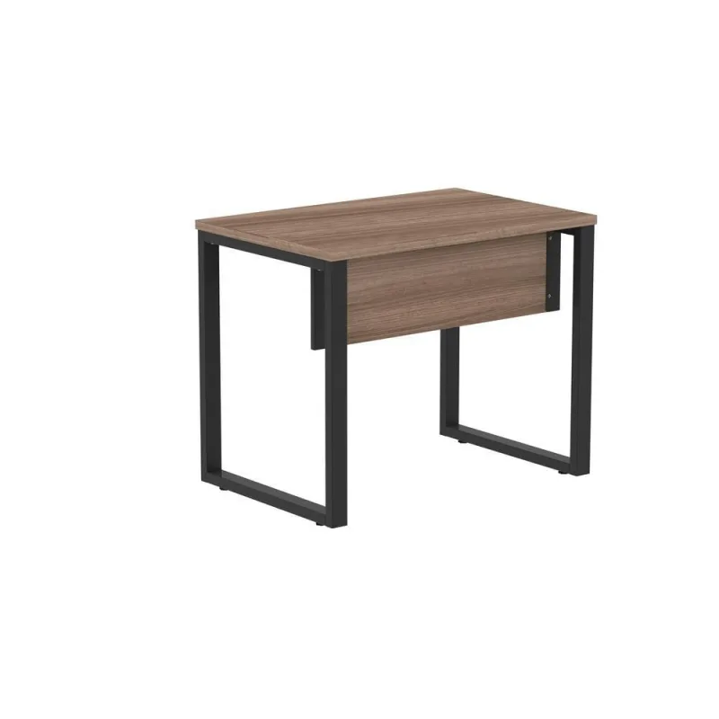 Mesa para Escritório Retangular M900P25TUB Moderno sem Gavetas MDP 90CM Amadeirado e Preto Pandin - OUTRAS