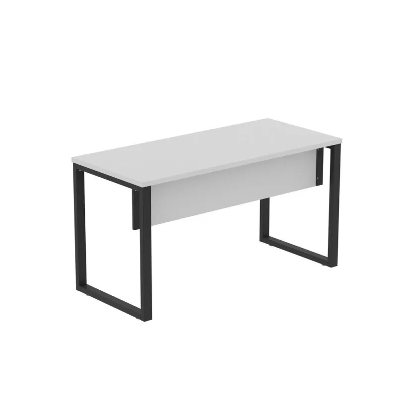 Mesa de Escritório Retangular M1200P25TUB Moderno sem Gavetas MDP 120CM Cinza Preto Pandin Móveis - OUTRAS