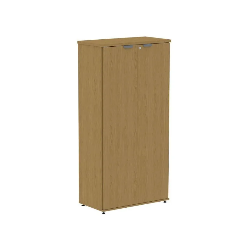 Armário Alto para Escritório Samba 2 Portas 3 Prateleiras MDP 79CM Amadeirado Pandin Móveis
