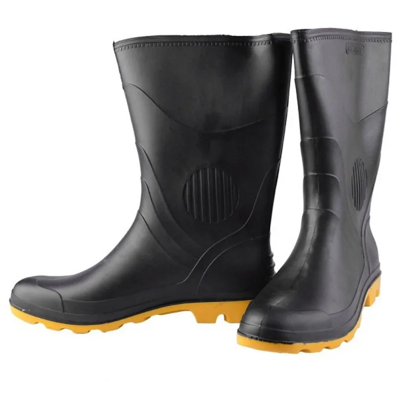 Bota pvc grendene solado amarelo pega forte 38