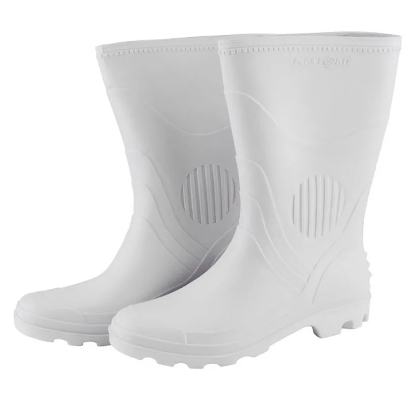 Bota pvc grendene branca pega forte 37