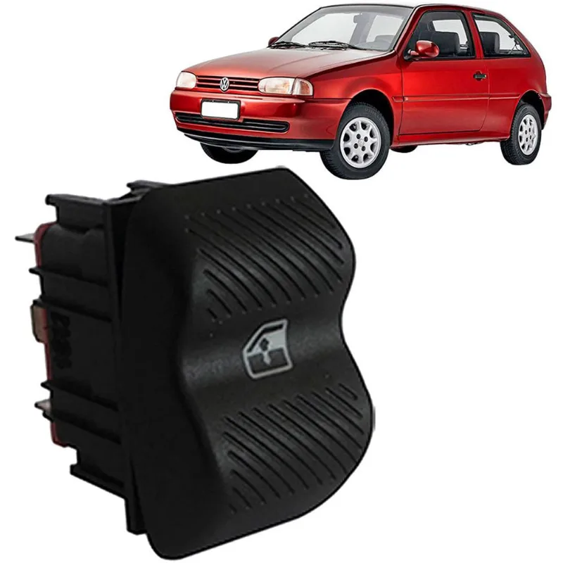 Botao Vidro Eletrico Gol 95/99 Led Verde d. D/d. E