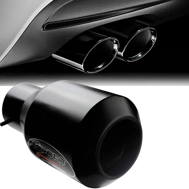 Ponteiras Escapamento Sport Line Modelo Torpedo Preta