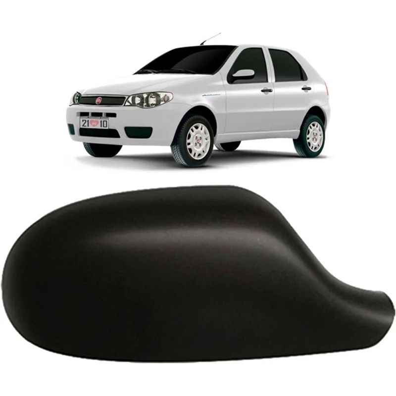 Capa de Retrovisor Palio 04 a 10 Preta Modelo Metagal Ld